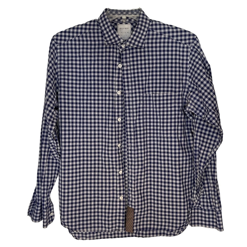Billy Reid Checked Plaid Button Down Shirt